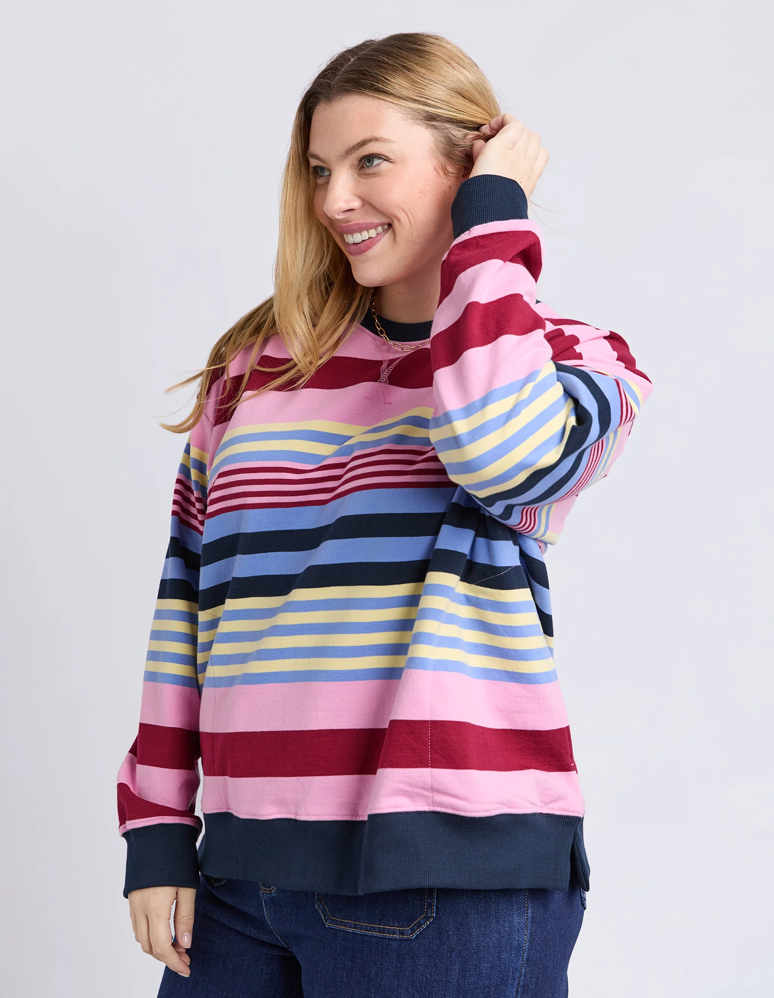 Alva Stripe Crew Multicolour Stripe - Image 13