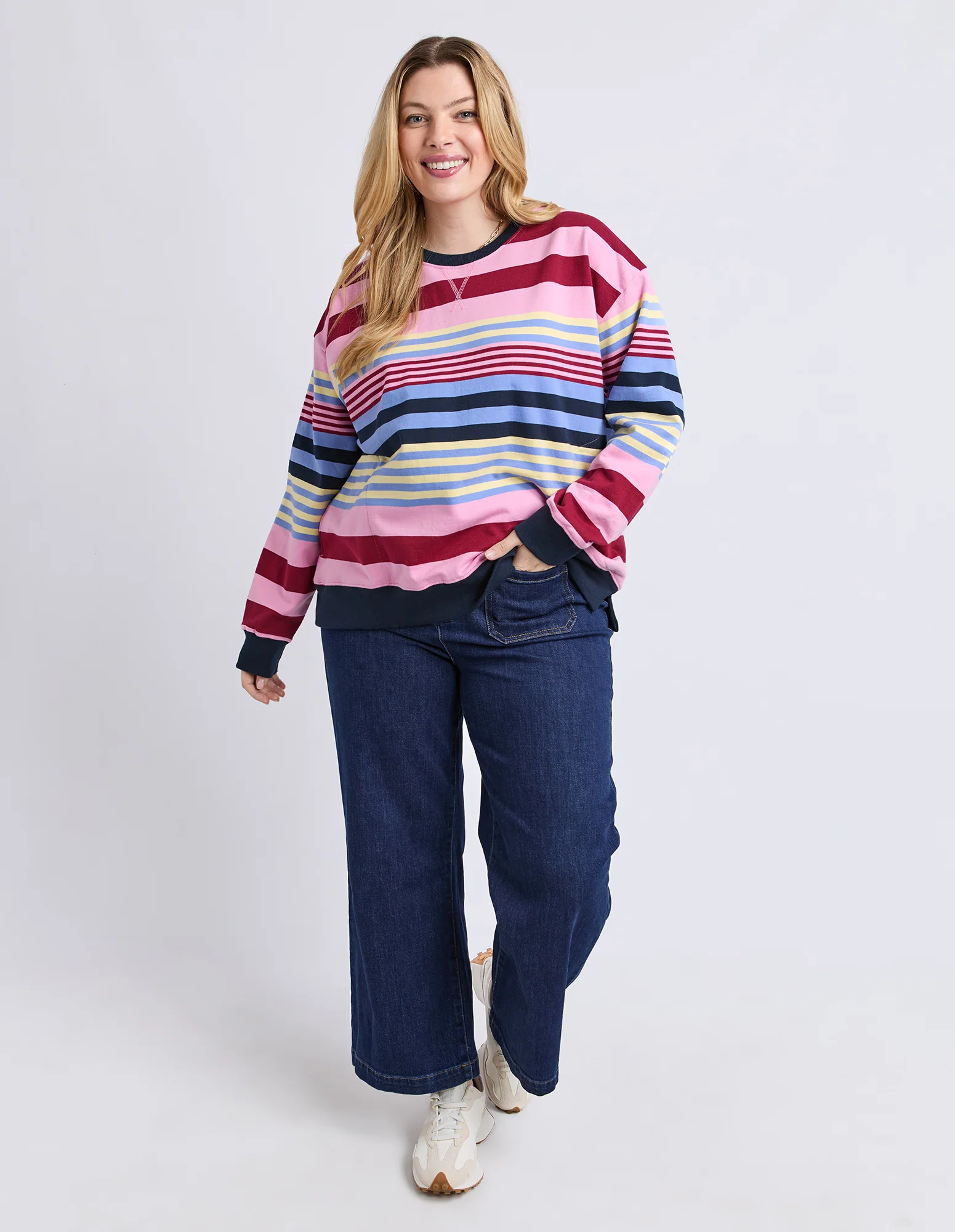 Alva Stripe Crew Multicolour Stripe - Image 17