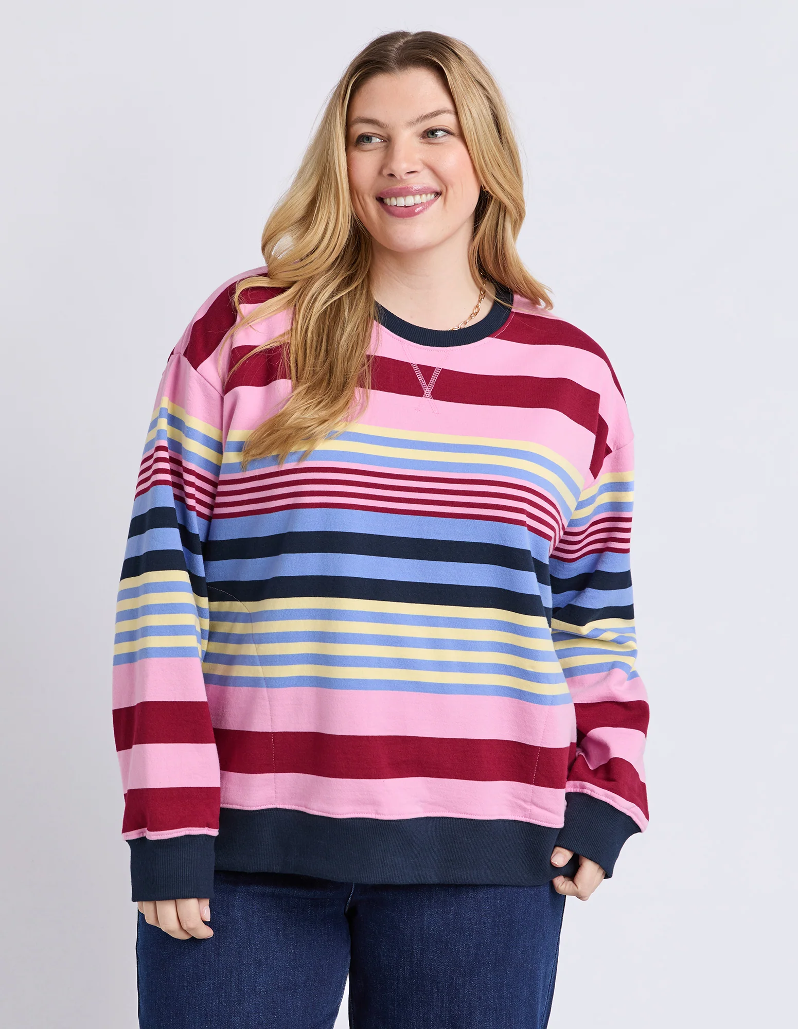 Alva Stripe Crew Multicolour Stripe - Image 19