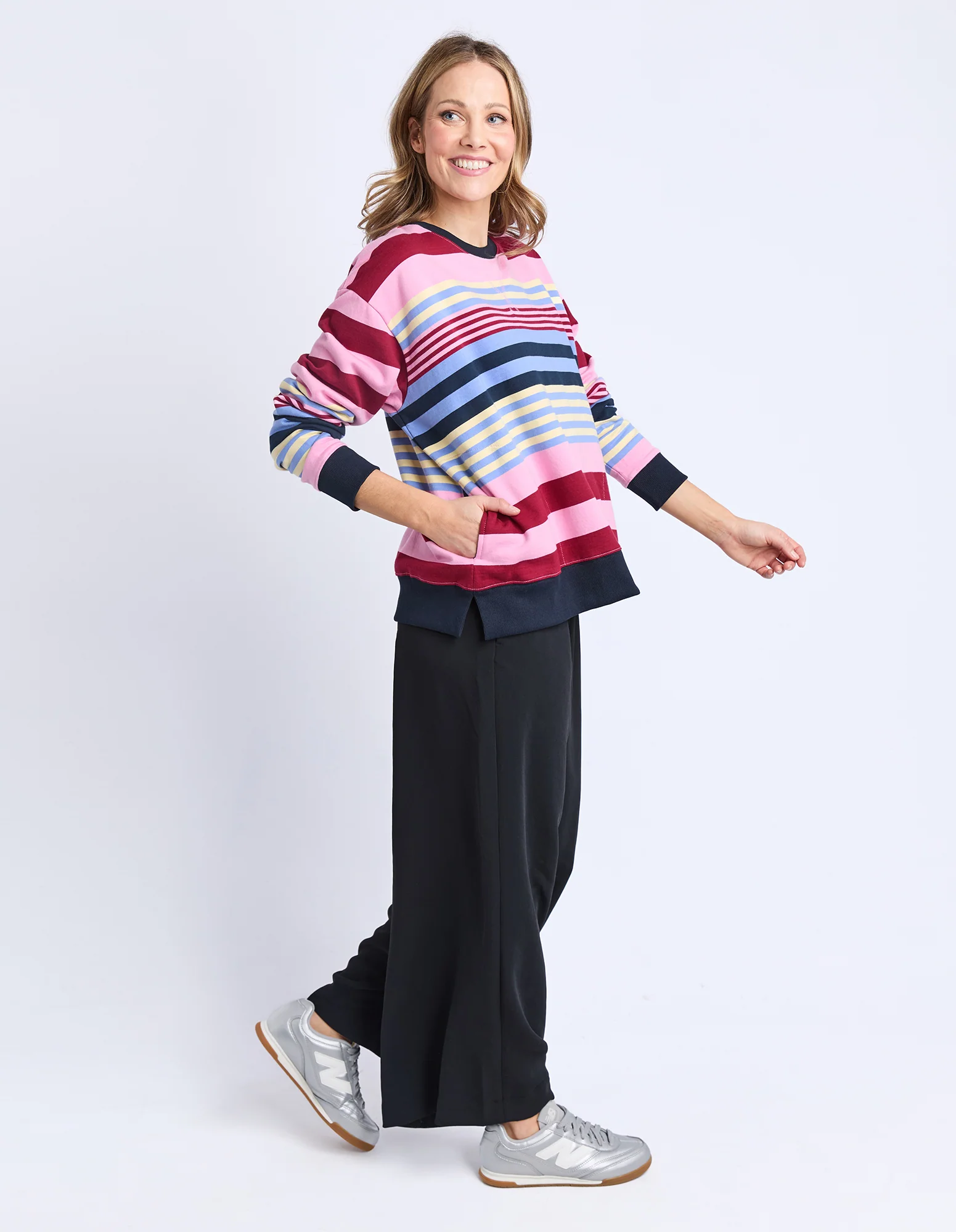 Alva Stripe Crew Multicolour Stripe - Image 8