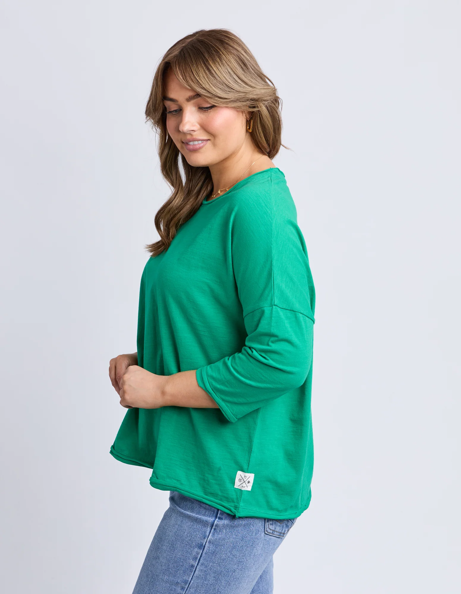 Anya Long Sleeve Tee Virdis Green - Image 4