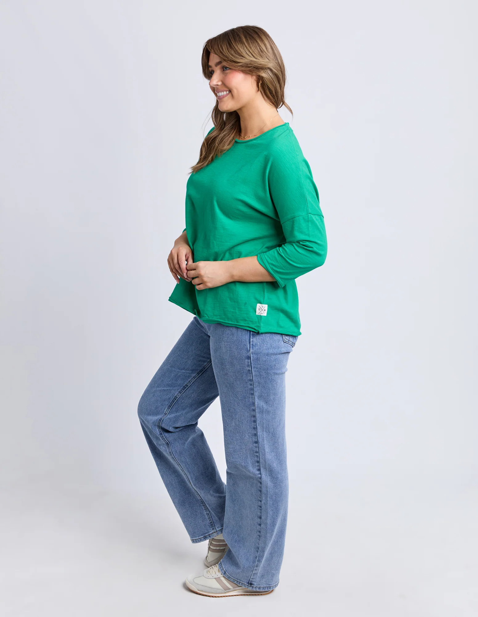 Anya Long Sleeve Tee Virdis Green - Image 6