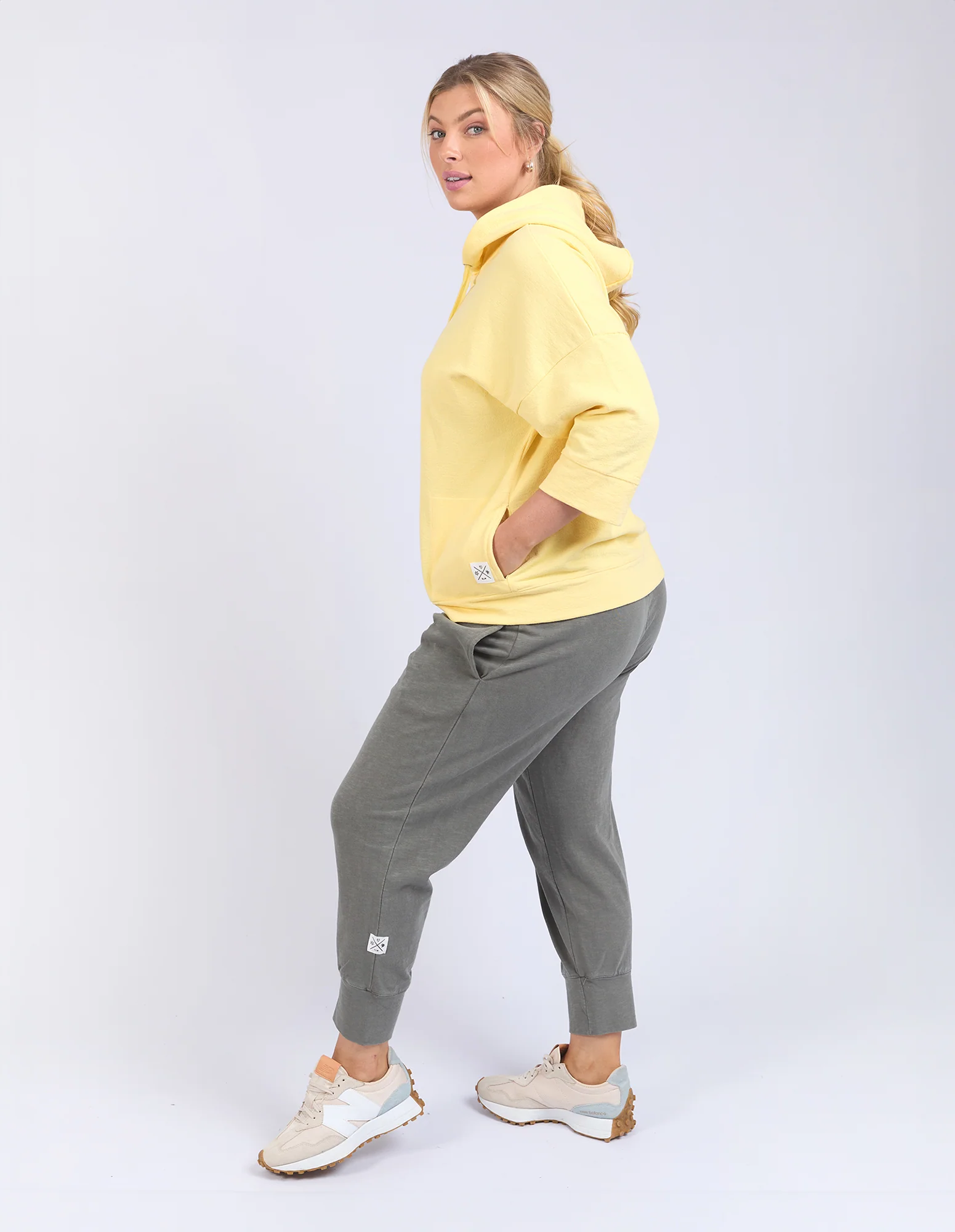 Beachy Zip Hoodie Pale Banana - Image 7