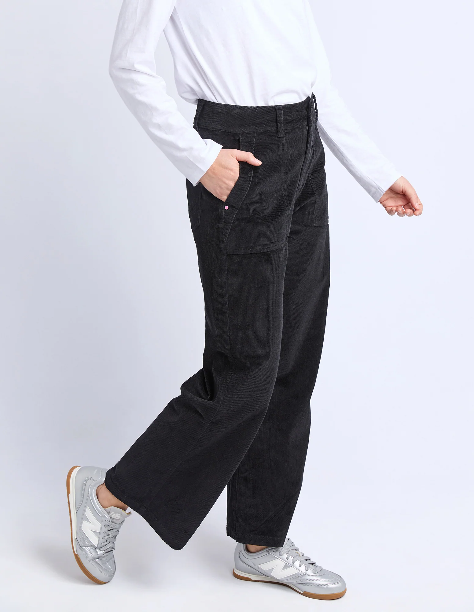 Cassie Cord Pant Black - Image 10