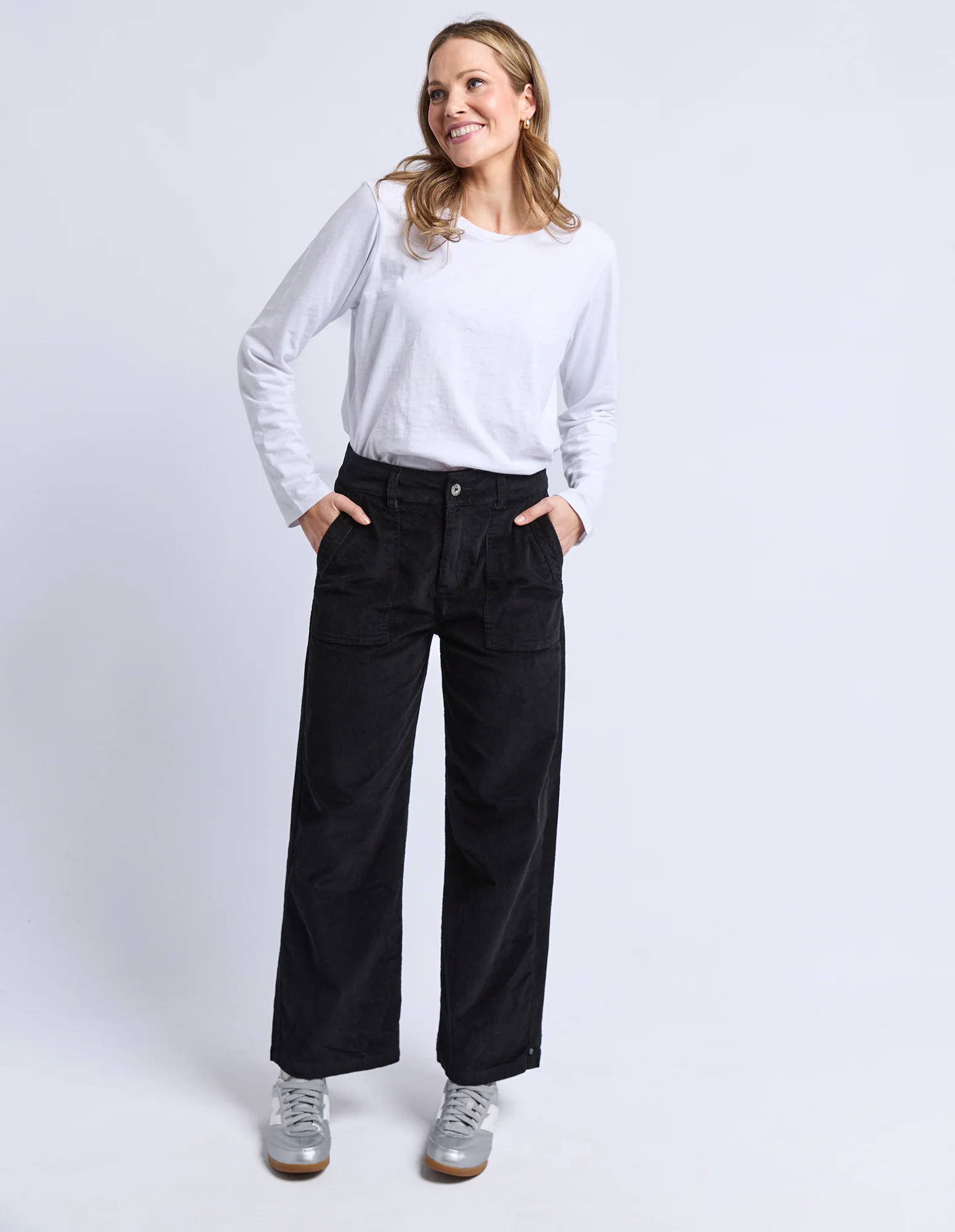 Cassie Cord Pant Black - Image 12