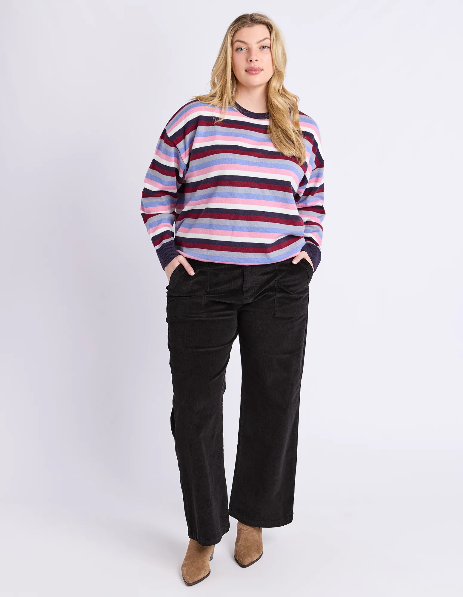 Cassie Cord Pant Black - Image 3