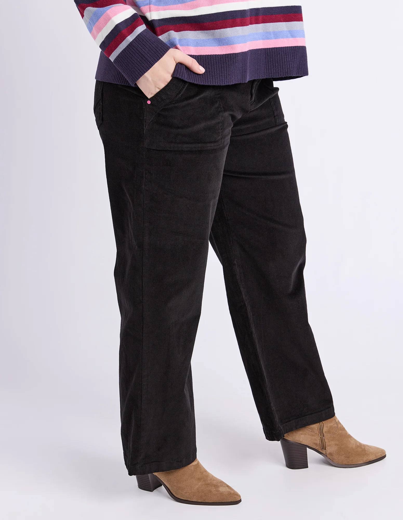 Cassie Cord Pant Black - Image 5