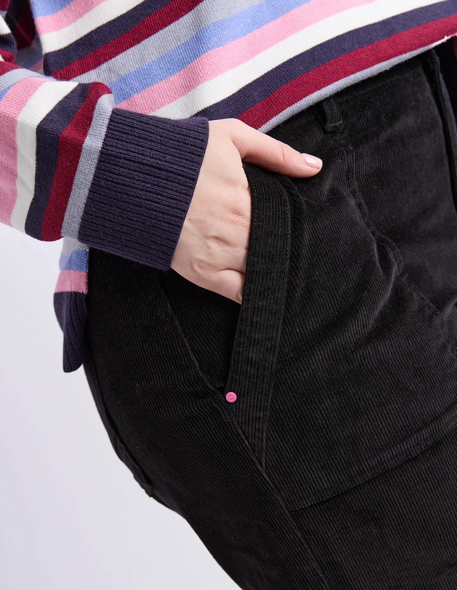 Cassie Cord Pant Black - Image 6