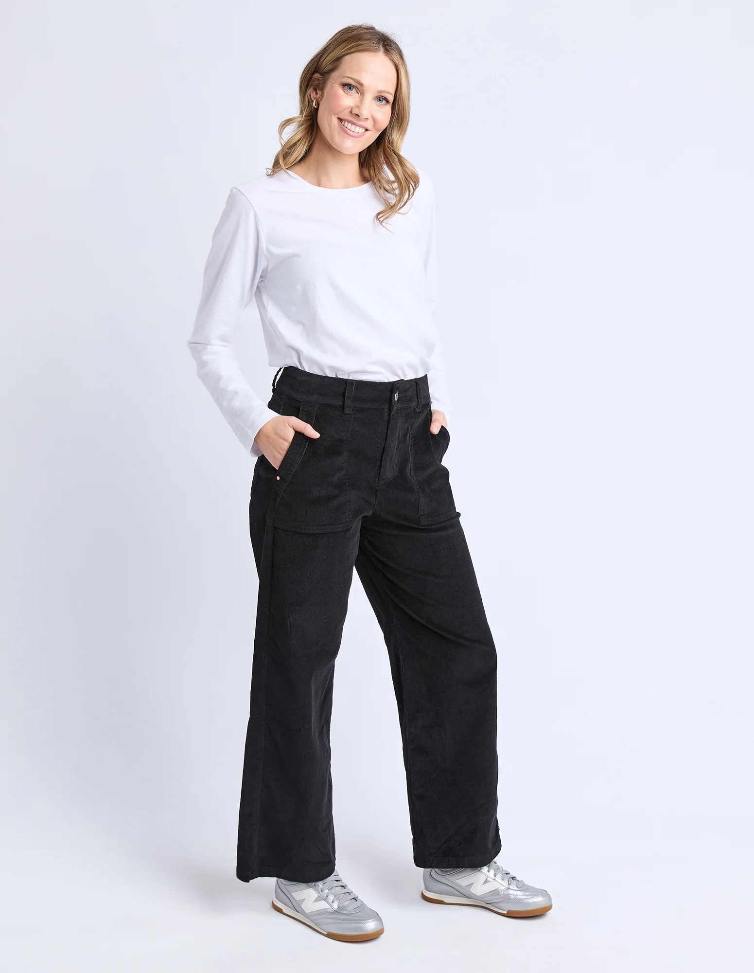 Cassie Cord Pant Black - Image 8