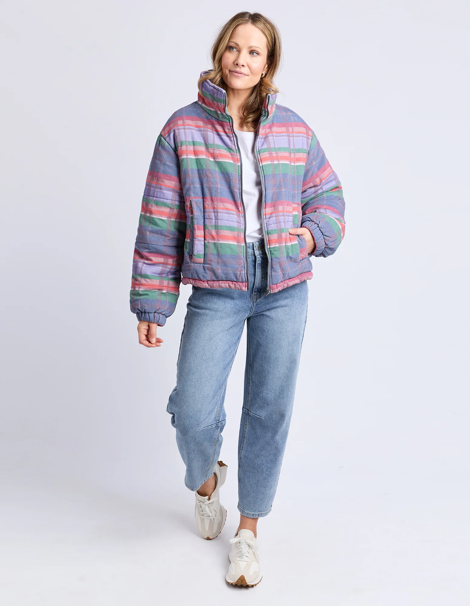 Cord Check Jacket Multi Colour Cord - Image 12