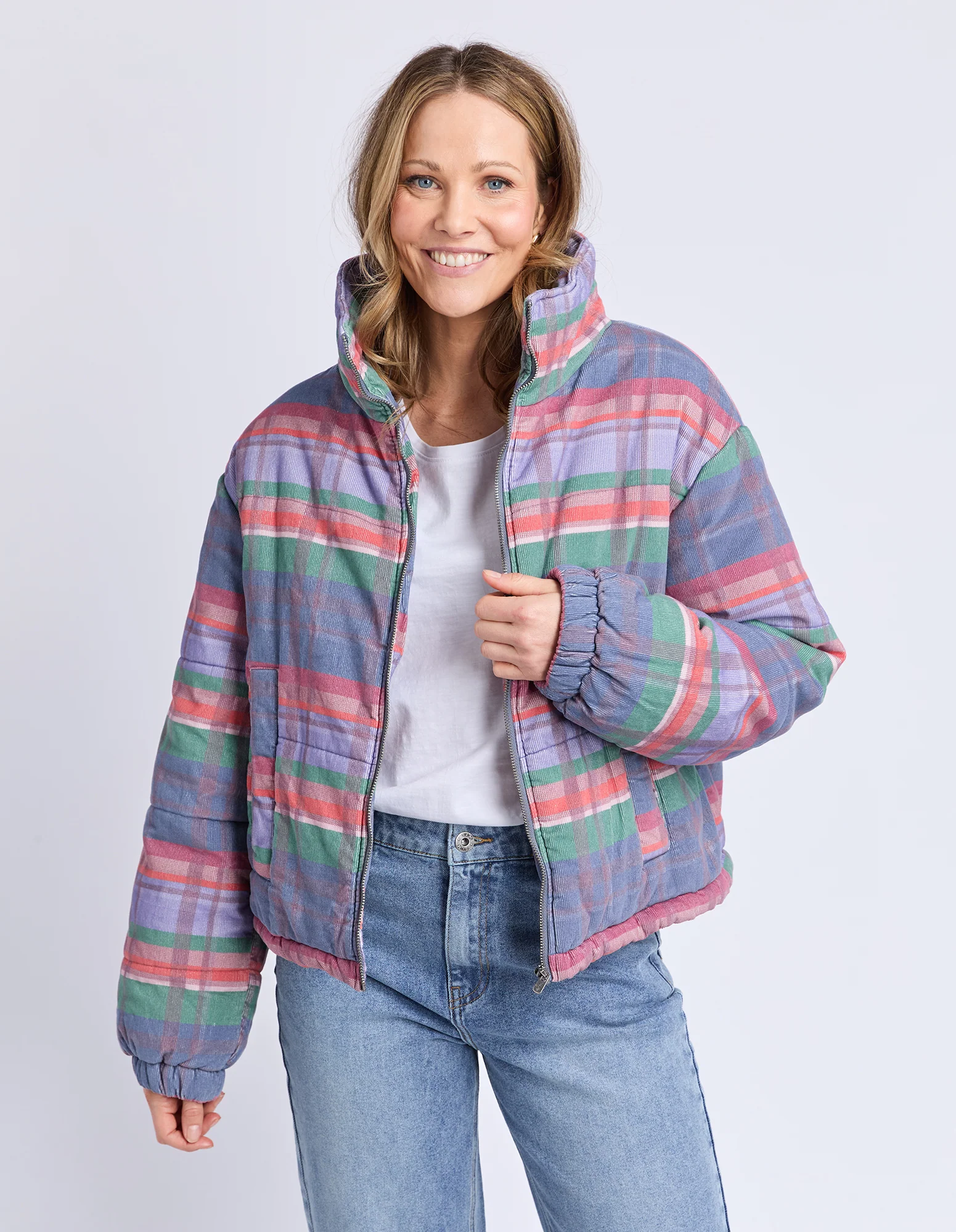 Cord Check Jacket Multi Colour Cord - Image 13