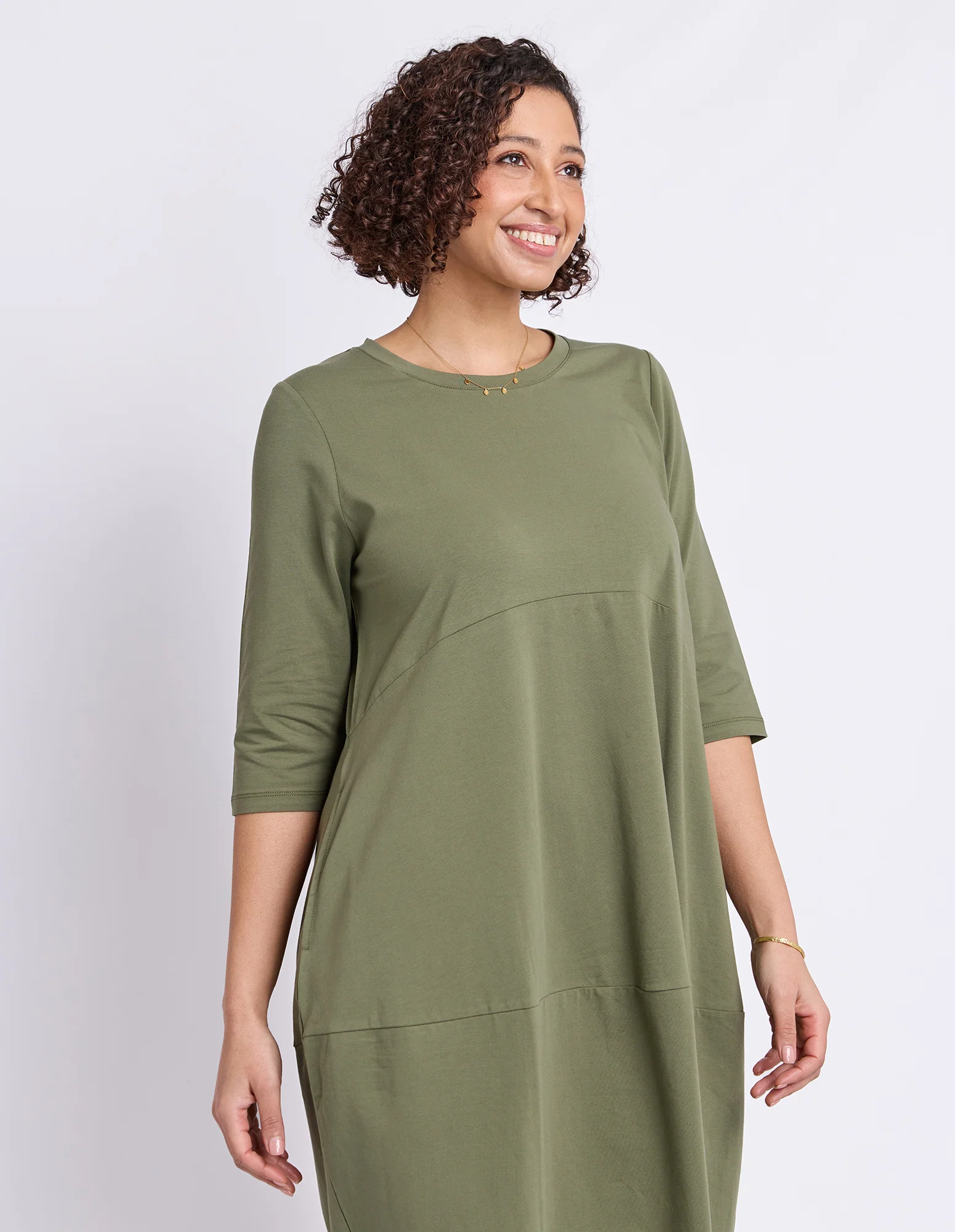 Diana Dress 3/4 Sleeve Clover - Image 4