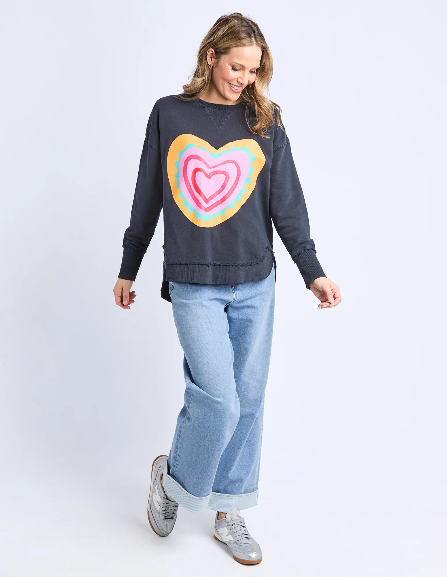 Flaming Heart Crew Navy - Image 7