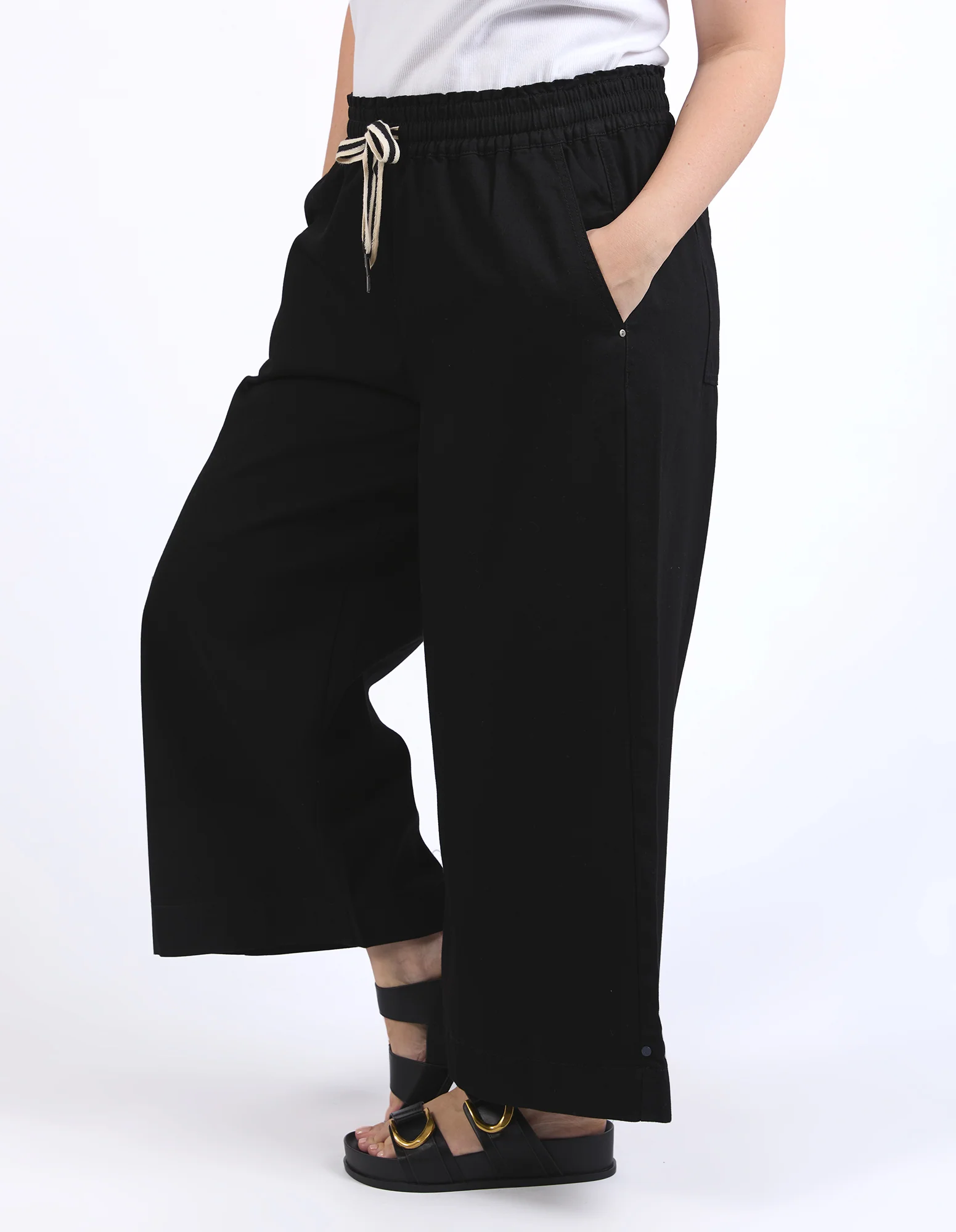 Greta Wide Leg Pant Black - Image 10