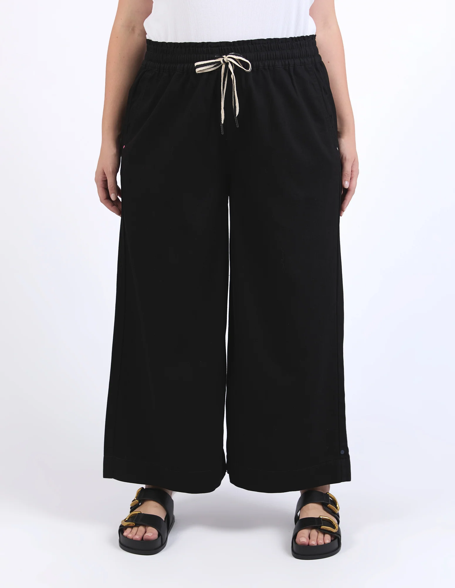 Greta Wide Leg Pant Black - Image 7