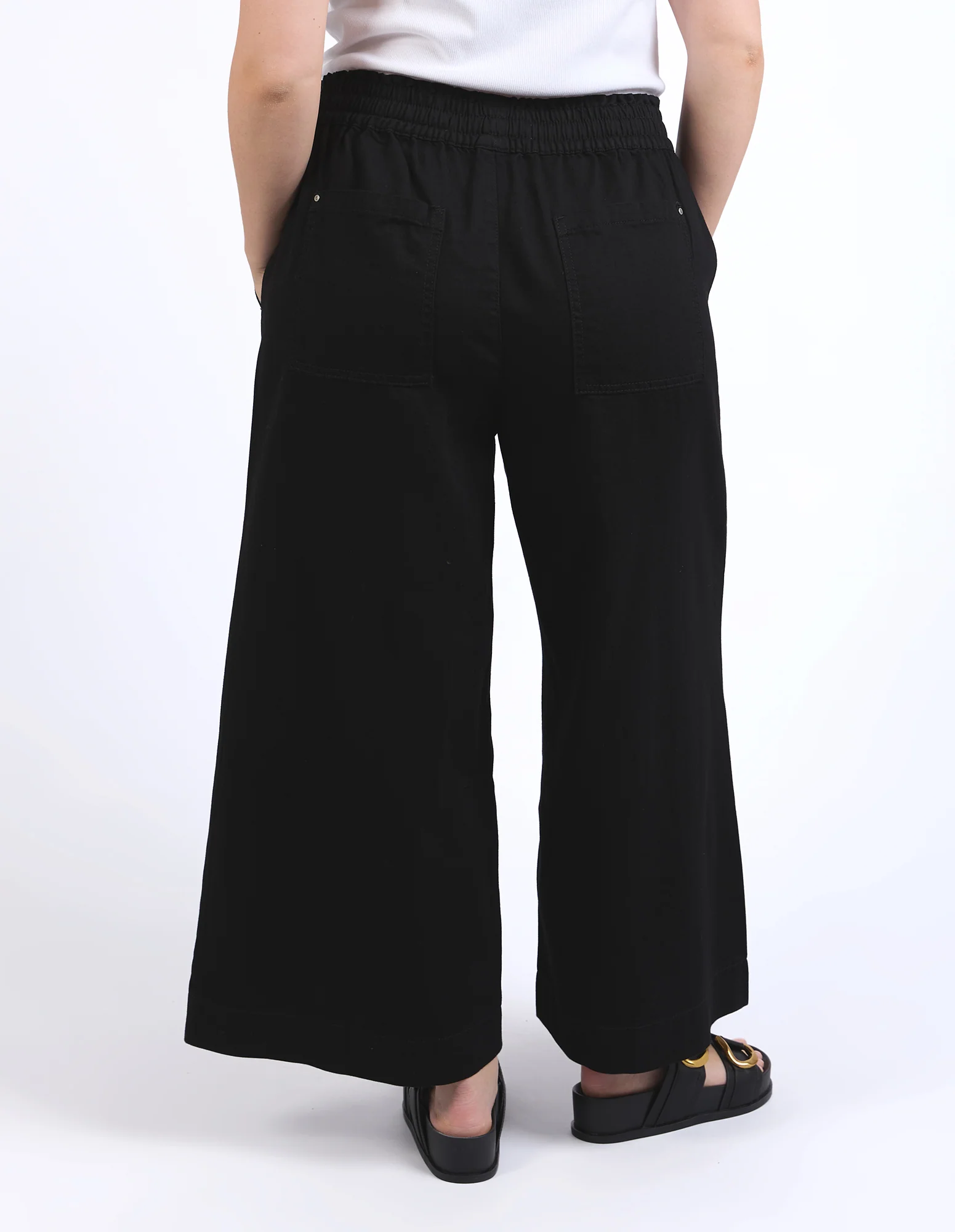 Greta Wide Leg Pant Black - Image 9