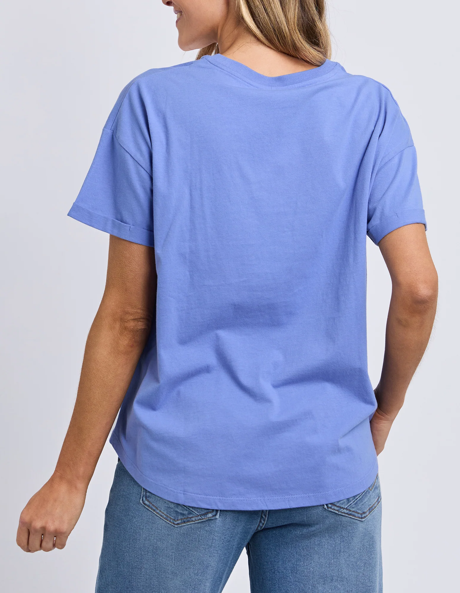 Halli Short Sleeve Tee Cornflower - Image 3