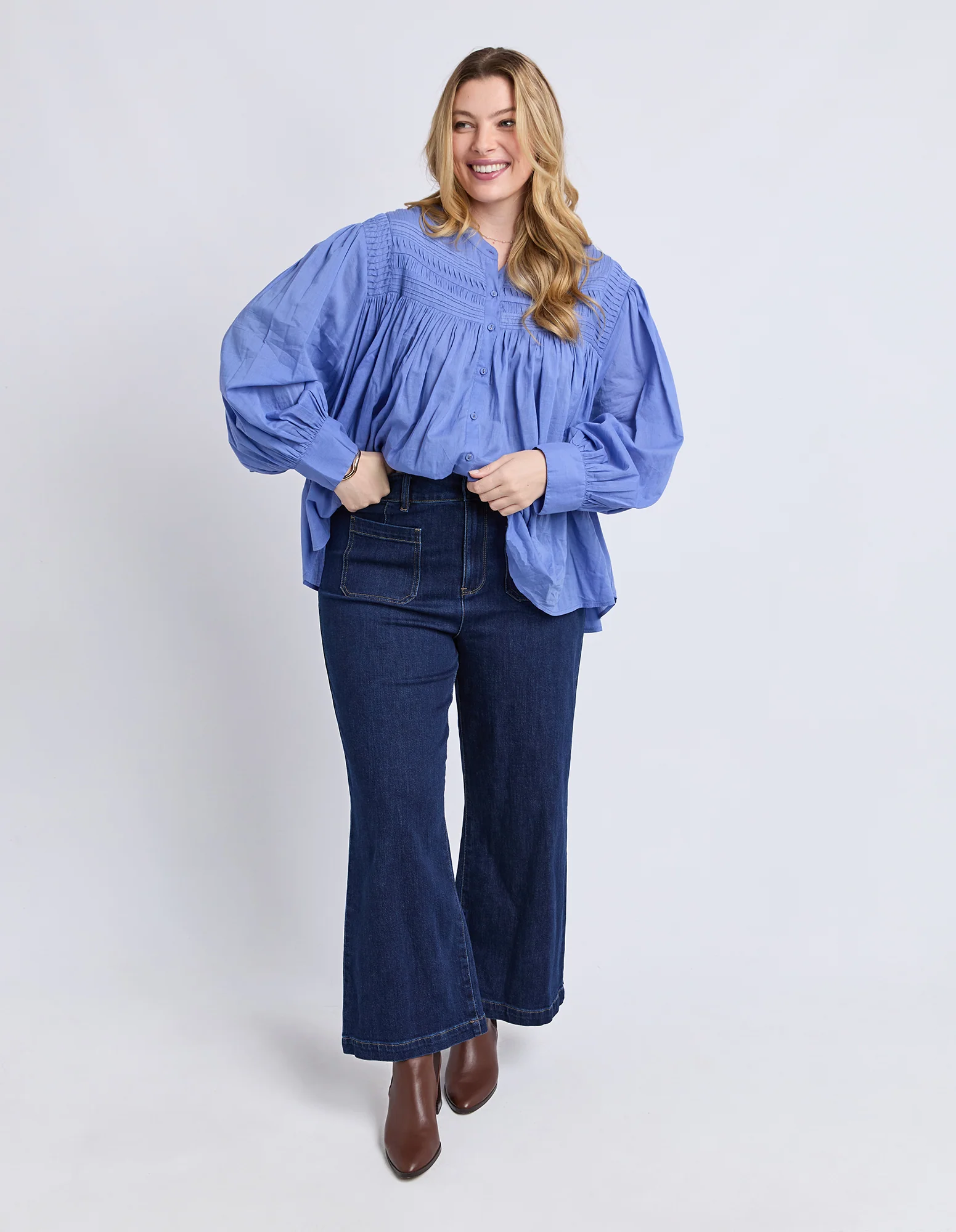 Montana Blouse Cornflower - Image 3