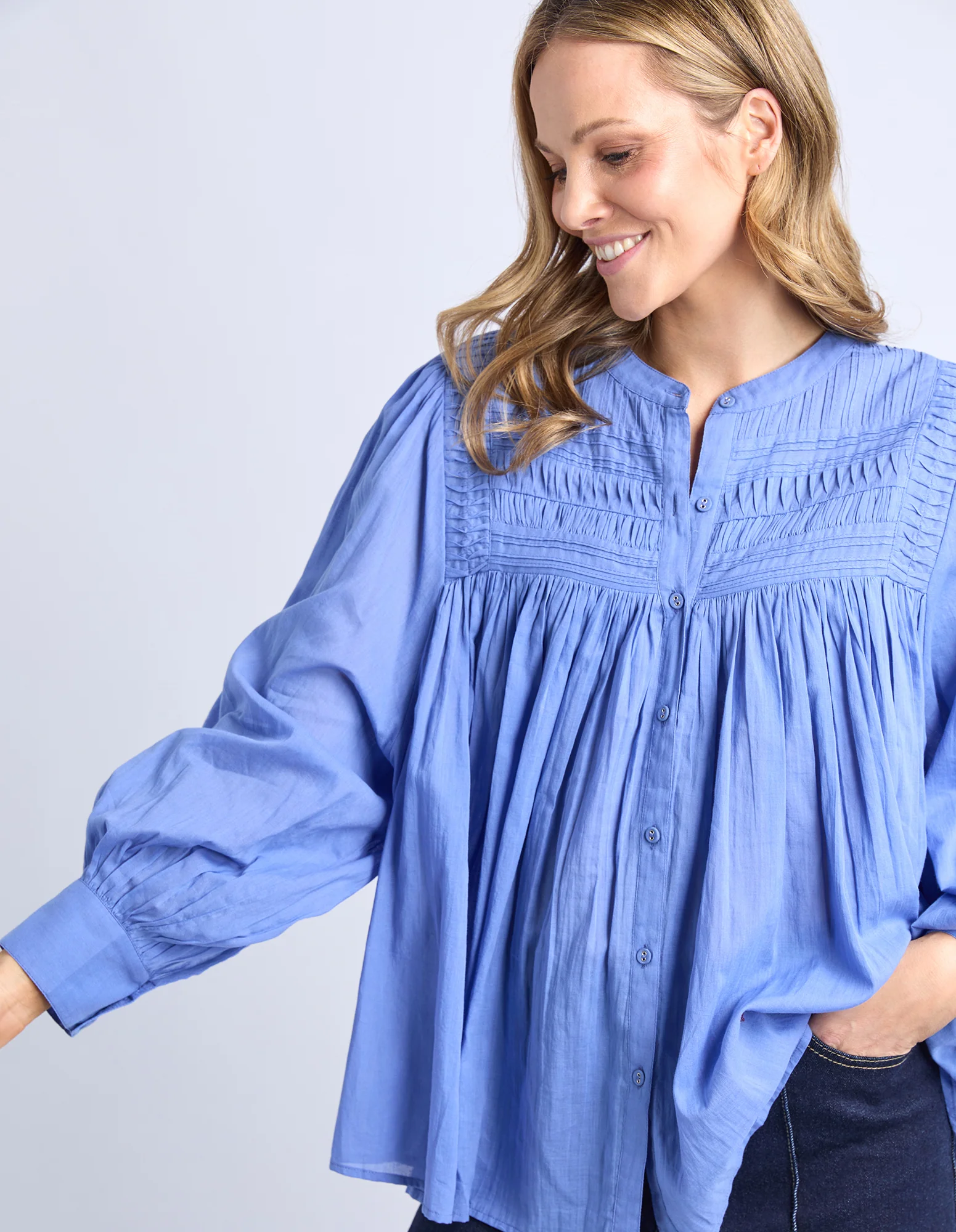 Montana Blouse Cornflower - Image 9