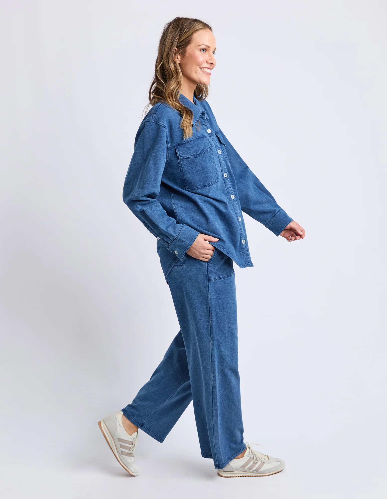 Valerie  Shacket Blue Denim Look - Image 11