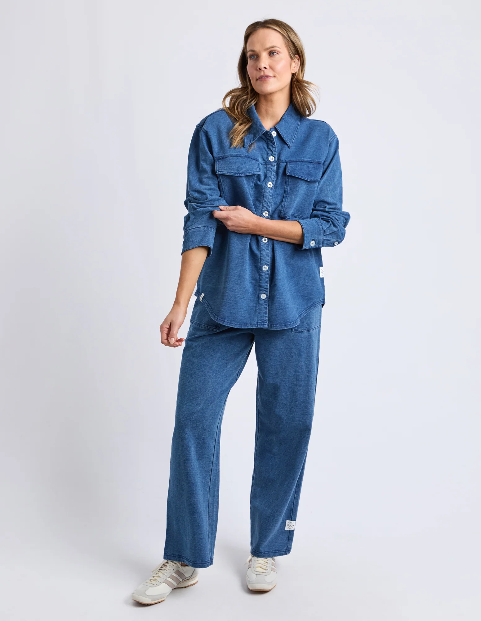 Valerie  Shacket Blue Denim Look - Image 3