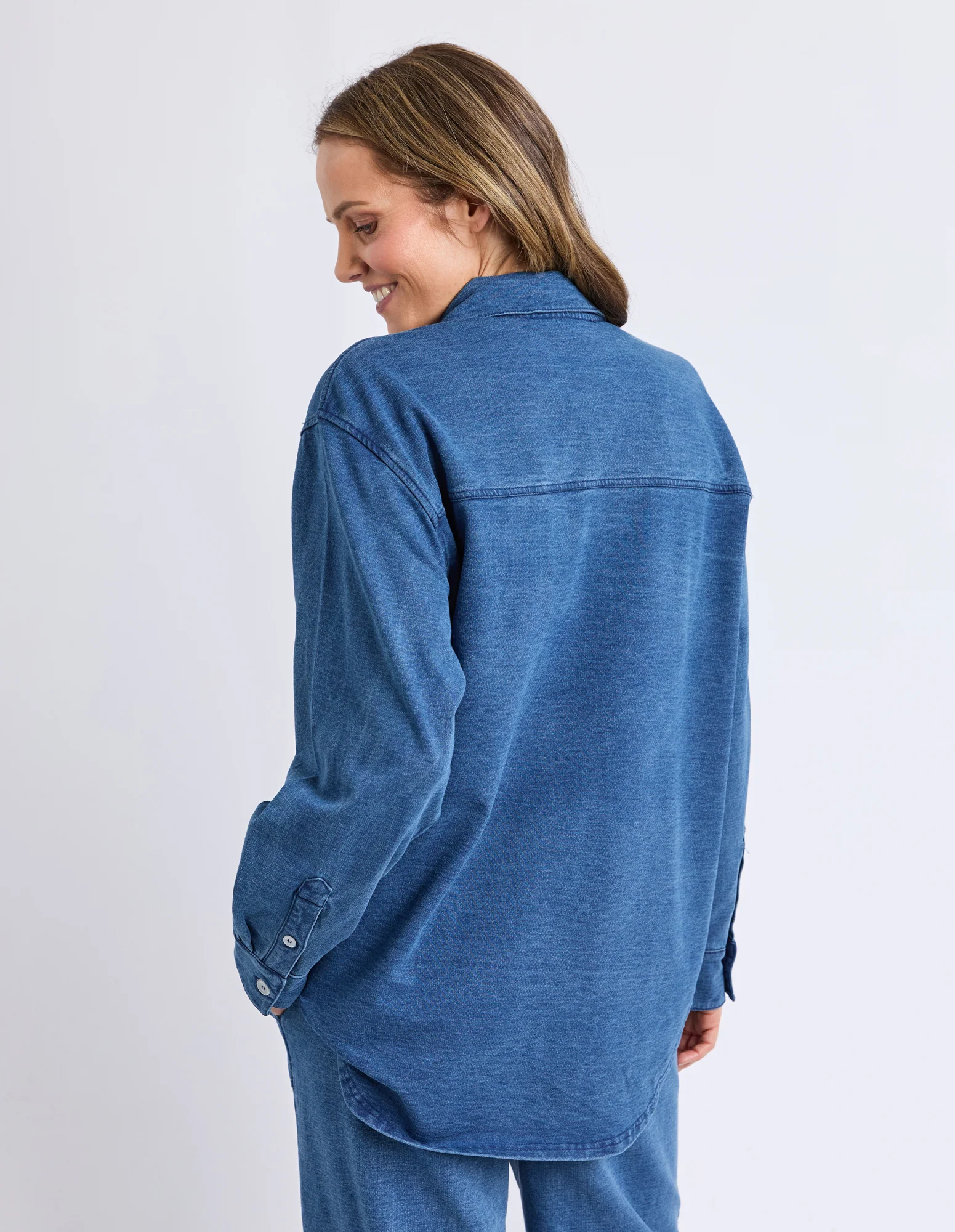 Valerie  Shacket Blue Denim Look - Image 5