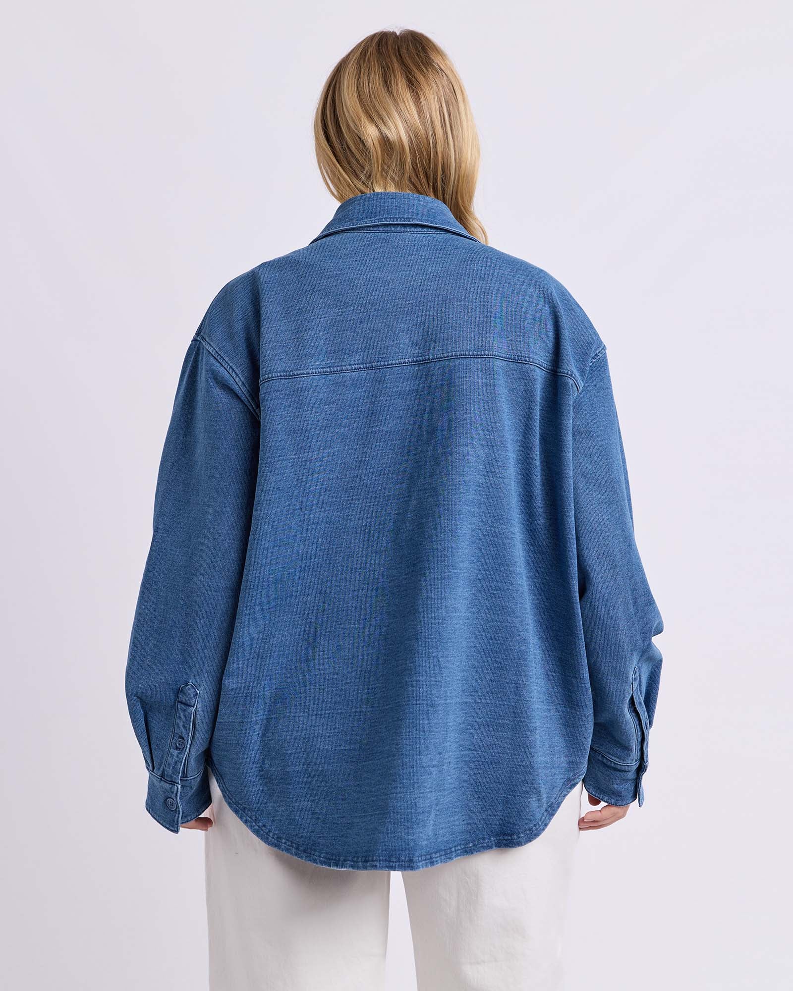Valerie  Shacket Blue Denim Look - Image 6