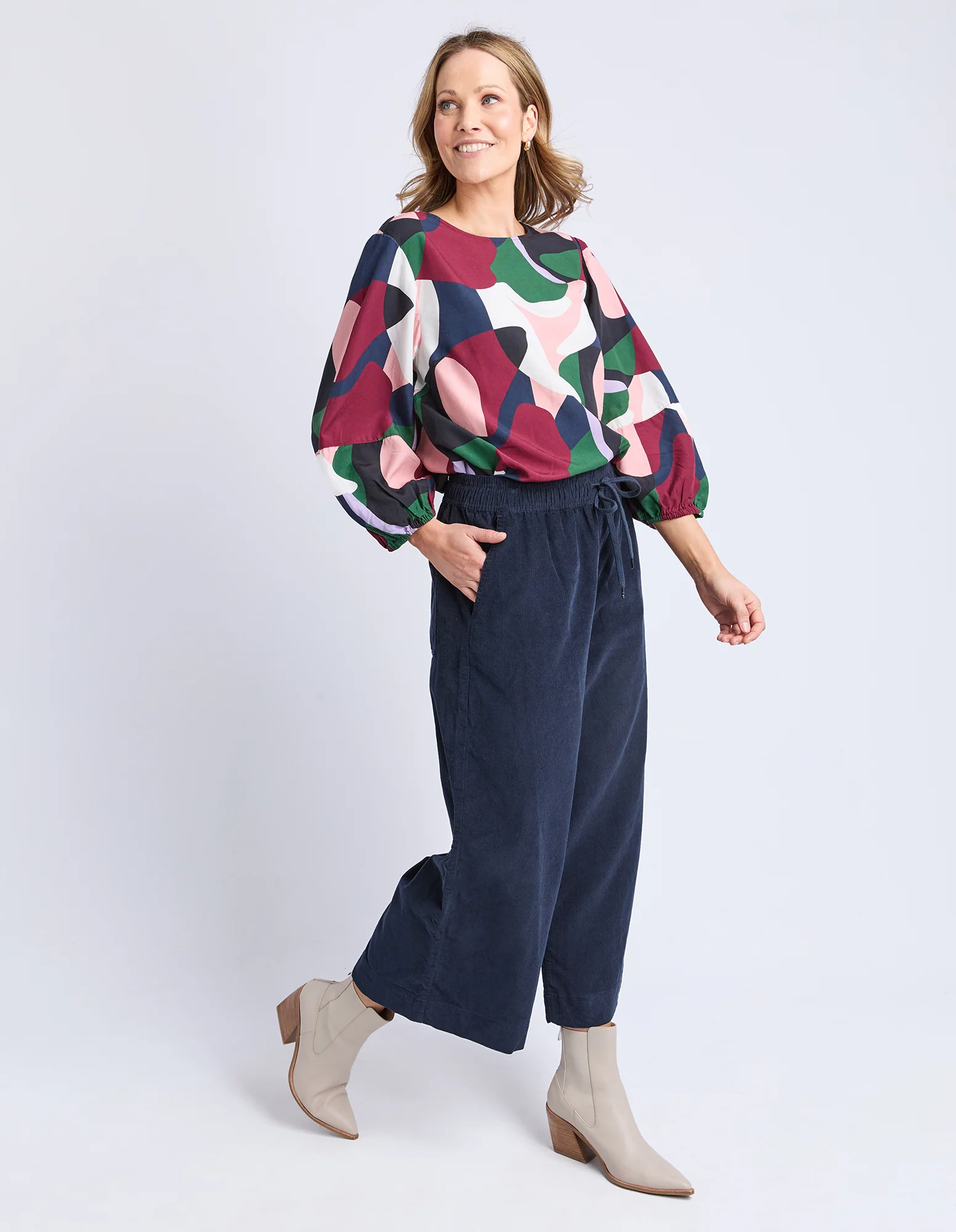 Winnie Cord Pant Navy - Image 6